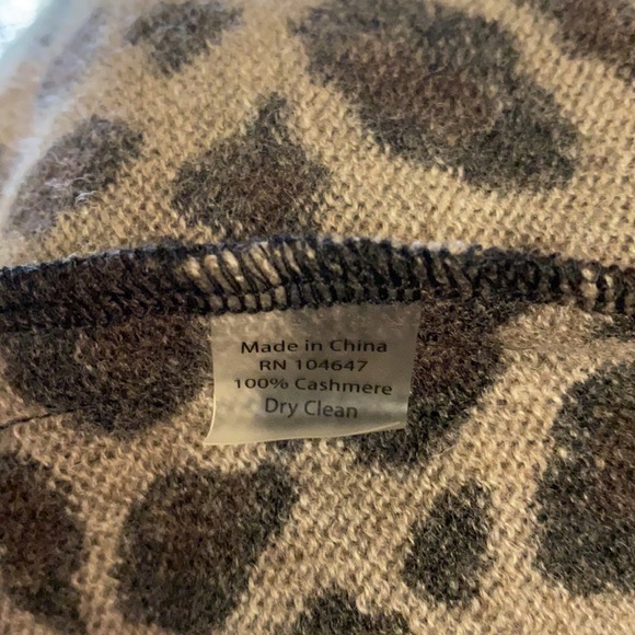 Kinross Cashmere Suede Multi Turtleneck XS NWT - Picture 5 of 5